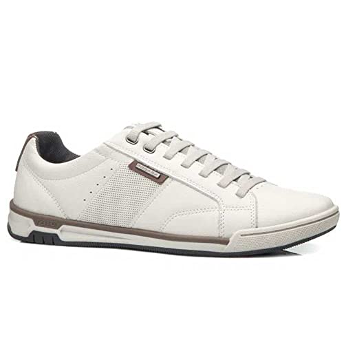 Sapatênis Masculino Pegada Couro Daily Off White - 40