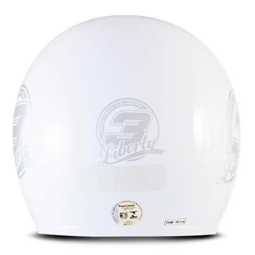 CAPACETE ABERTO PRO TORK LIBERTY 3 SOLID BRANCO TAM. 56