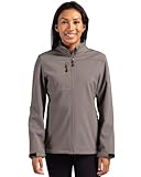 Clique Tempest Eco Waterproof Full Zip Womens Softshell Jacket, Pure Slate