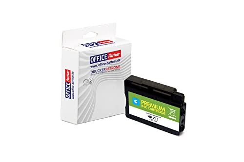 OFFICE Partner Kompatible Tintenpatrone als Ersatz für HP 711 CZ130A für HP DesignJet T120, T125, T130, T520, T525, T530 (Cyan)
