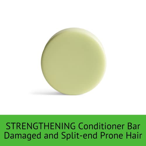 Peach Not Plastic Conditioner Bar - Strengthening For Damaged & Split-Prone Hair | Leaves Hair Strong And Healthy | Plant Based, Vegan & Eco Friendly | 2.82Oz #TOP1