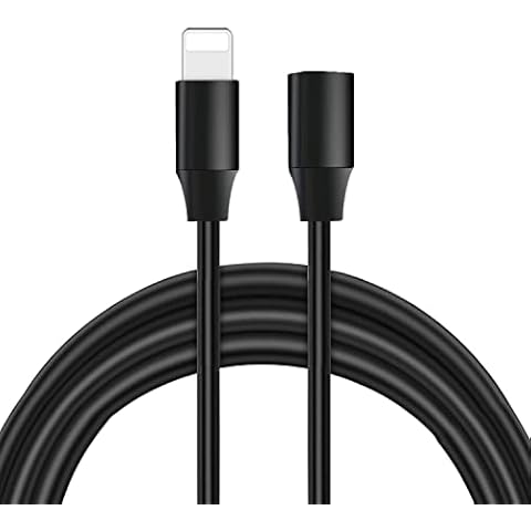 iOS Extension Cable 3.3 FT, iOS Extender Cable Male to Female Pass Audio Video Music Data and Power Charge iOS Extension Cord Adapter Cover