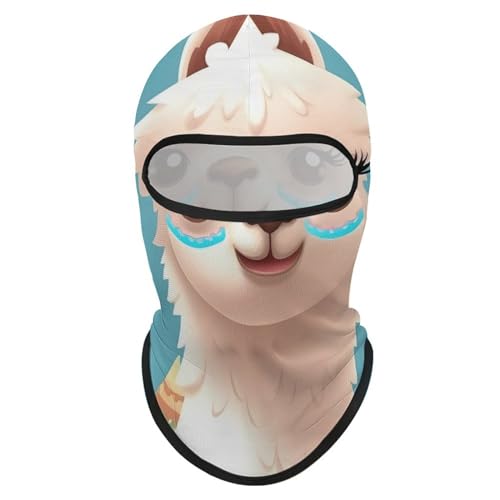 Balaclava para Hombres y Mujeres, Máscara de Alpaca con Estampado, Cubreboca Integral para Ciclismo, 1 Unidad, Estilo miniatura 7