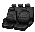 QIOZO Sitzbezüge Auto Autositzbezüge Universal Set für Honda S2000(AP1) / S2000(AP2) / S2000 Type V(AP2) / S2000 Type S(AP2) / Saber(UA2) / Saber(UA1) Auto Zubehör_Schwarz