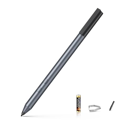 Stylus Pen for HP Envy X360 Pavilion X360 Specter X360 Spectre X2 Envy X2 Rechargeable MPP 1.51 Tilt Active Pen with 1024 Pressure Sensitivity, Palm Rejection, Magnetic Attachment Function (Black)