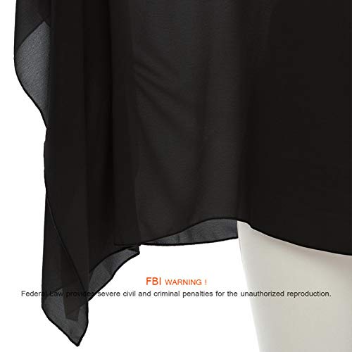 Max Hsuan Womens Ladies Baggy Oversize Plus Size Batwing Tunic Top Blouse Floral Chiffon Kaftan