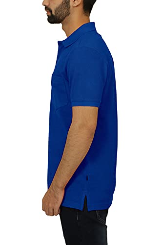 Image of Celsius Men's Half Sleeve Classic Solid Pique Polo with Pocket
