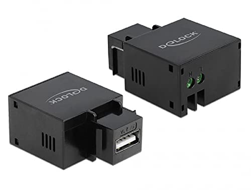 Módulo de red DeLOCK 86506 plano con conector USB A hembra a terminal negro de plástico 1