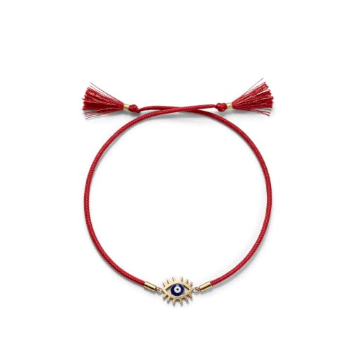 Image of PALMONAS Demifine 18K Gold Plated Evil Eye Rakhi for Brother - Waterproof & Anti-Tarnish Designer Rakhi for Men | Premium Raksha Bandhan Rakhee with Roli Chawal