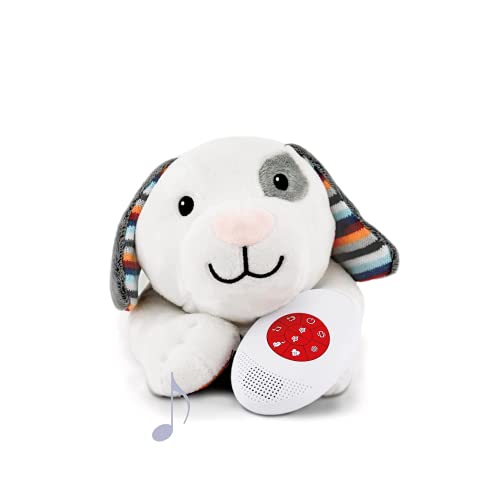 Zazu Dex The Dog Baby Soother - Baby Musical Soft Toy with Heartbeat Sound and White Noise – Sleep Aid for Babies and Newborn with Cry Sensor and Shake Activation, 10 min Auto Shut Off