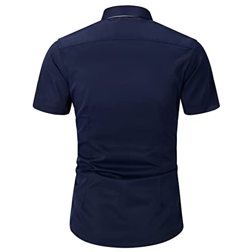 Chemise d'été décontractée contre la chaleur en pur coton M - 2