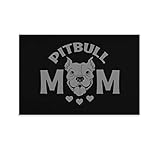 Photo Gallery poster creativo su tela con immagine di pitbull, decorazione divertente per la festa del papà, festa della mamma, natale Photo Gallery poster creativo su tela con immagine di pitbull, decorazione divertente per la festa del papà, festa della mamma, natale
