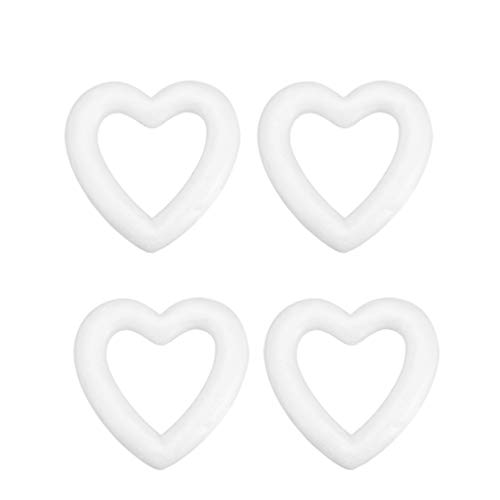 Happyyami 10pcs Hollow Love Heart Craft Models DIY Ornament for Valentines Day Wedding Christmas Decorations and School Art Projects - Image 2