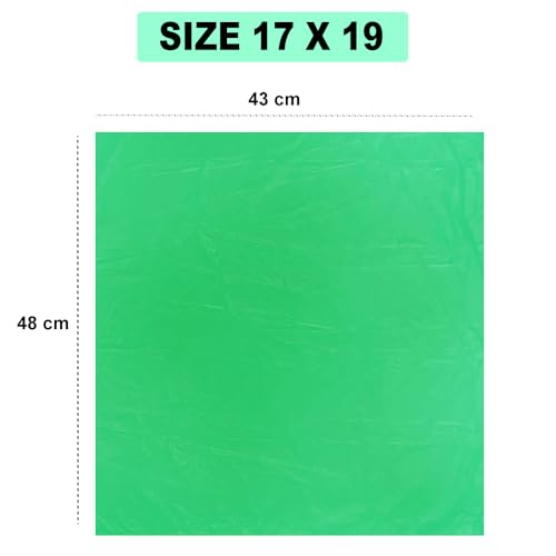 Image of Ella Premium Garbage Bags 17 * 19 Inches (Small) Dustbin Bag /Trash Bag for Home | Leak Proof & Tear Resistant Dustbin Bags For Dry & Wet Waste With Free Check Duster Cloth- Green (Pack of 4 Rolls)