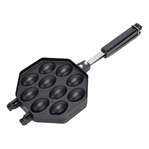 YWJLQH Takoyaki Pan Grillplatte 10 Löcher