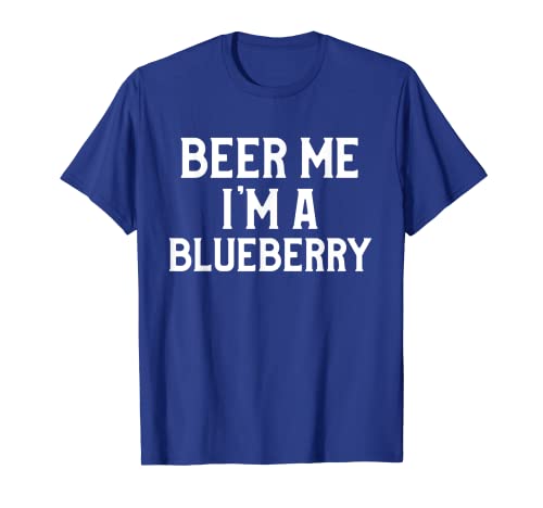 Birra Me I'm A Blueberry Costume di Halloween Divertente Bere Maglietta