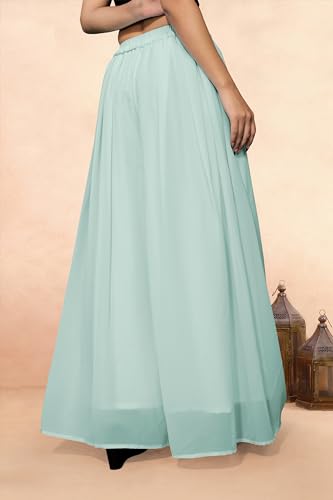 Image of Georgette Bonanza Soft Flared Palazzo (MID Waist)