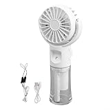 Ricaricabile e portatile: questo mini ventilatore spray portatile è ricaricabile e presenta un design compatto, che consente un facile trasporto e utilizzo. Non è necessario sostituire la batteria.