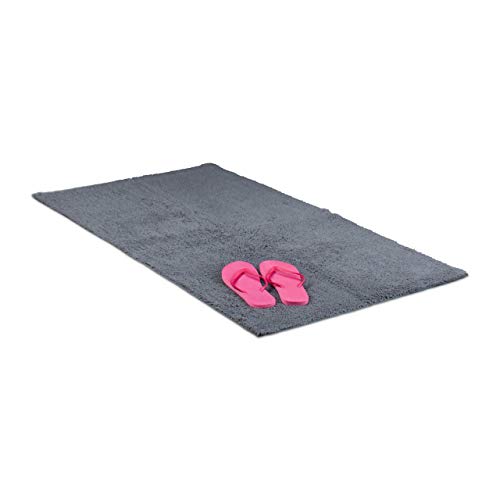 Alfombras de Habitacion Gris 70X120 Marca Relaxdays