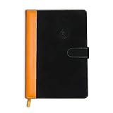 Transcending Waves - Undated Daily Planner, Hourly Habit Tracker to Boost Productivity, Faux Leather...