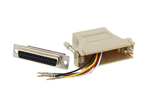 Networx Modular Adapter Kit - DB25 Female to RJ11 / RJ12 - Beige