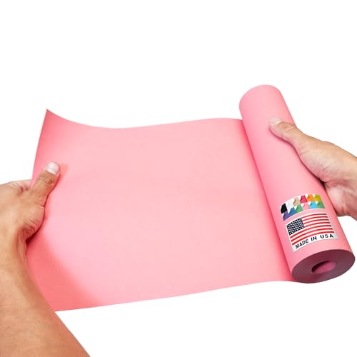Papier kraft rose pour activités créatives et tableaux d'affichage d'école
