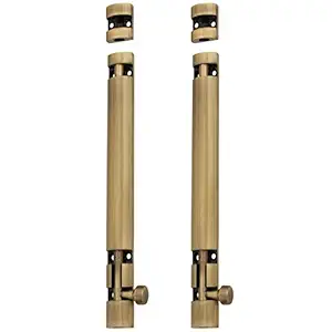 Atom 2 Pack, 12 inch Aluminium Tower Bolt | Brass Antique Finish | Home and Offices Doors and Windows Tower Bolt, TB002