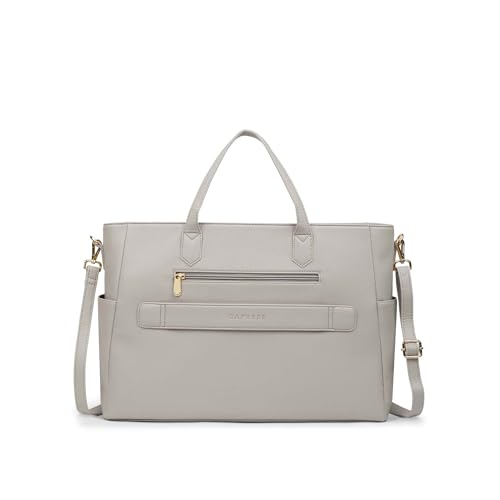 Image of Caprese Bow 15.6 Inch Large Laptop Bag for Women with Adjustable & Detachable Straps | Stylish, Durable, and Spacious with Multiple Compartments for Work, Travel, and Everyday Use