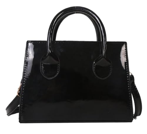 Image of Patent Leather Handbag Shinny Clutch Purse Mini Shoulder Bag Evening Purse for Women