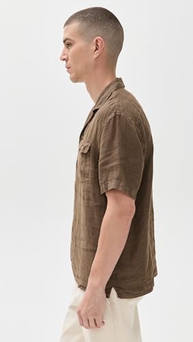 Faherty Men's Short Sleeve Reserve Basque Camp Shirt4