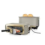 Ninja Foodi 3-in-1 Toaster, Grill and Panini Press with Flip Design, 7 Cooking Functions, 7 Toast Shades, Includes Panini Press, Bake Tray and Crumb Tray, Stone Gold ST202UKSTGD