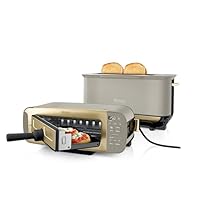 Ninja Foodi 3-in-1 Toaster, Grill and Panini Press with Flip Design, 7 Cooking Functions, 7 Toast Shades, Includes Panini Press, Bake Tray and Crumb Tray, Stone Gold ST202UKSTGD