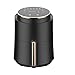 NCRD Friggitrice d'Aria Digitale da 1.7L, 7 preset Facili, Controllo preciso della Temperatura, Touch Screen e Cestino Staccabile Antiaderente, 1200W (Nero)