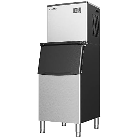 EUHOMY Commercial Ice Maker Machine 400Lbs/24H Cover