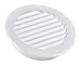 100 mm Grille De Ventilation En Plastique Blanche Ronde De Avec Moustiquaire