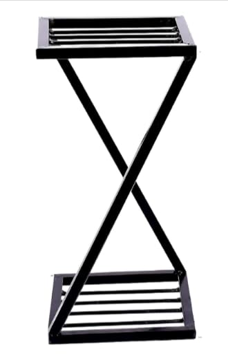 Black Metal Plant Stand - Balcony & Indoor -1