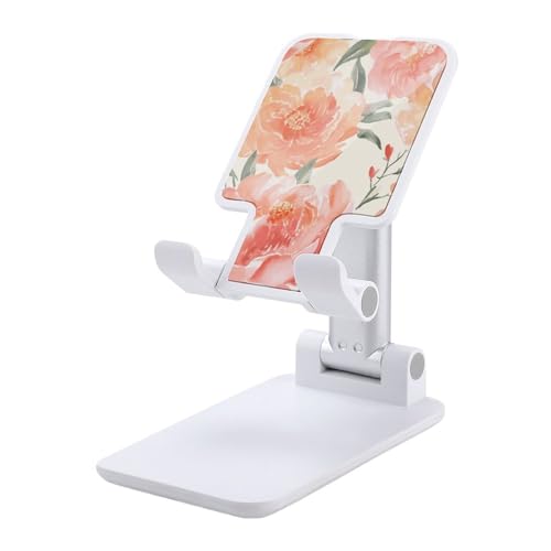Support de téléphone pivoine réglable de bureau au design raffiné pour smartphone