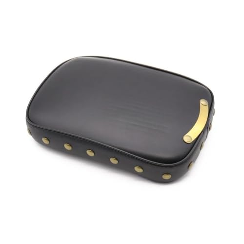 Siège passager moto rectangulaire en cuir PU à 8 ventouses pour Dyna Sportster