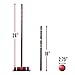 Franklin Sports Croquet Sets - Includes Croquet Wood Mallets, All Weather Balls, Wood Stakes and Metal Wickets - Carry Case Included - Family