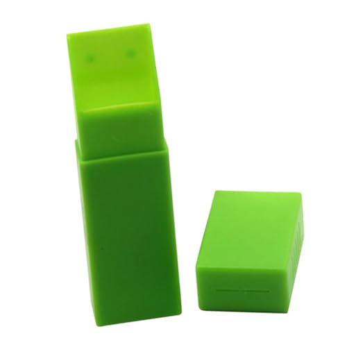 Beaupretty Caja Contenedor De Eliminación De Cuchillas De Afeitar Recipientes Para Objetos Punzocortantes Maletín Para Desecho De Maquinillas De Afeitar Contenedor De Agujas Caso Abs Green