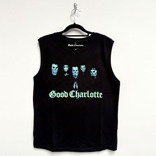 Débardeur Good Charlotte Generation RX imprimé graphique Skull Faces de qualité - 2