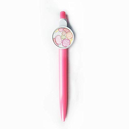 Stylo à bille rétractable original motif structure cellulaire cadeau pour scientifique