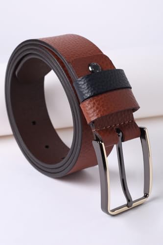 Image of Peter England Men's Leather Everyday Formal Belt