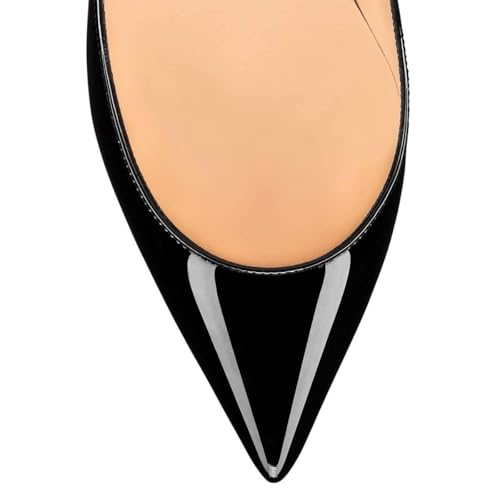 FSJ Women Pointed Toe Wedge Pumps Slip On Golden Wave Low Heels Basic Wedding Party Comfort Dress Shoes Size 4-16 US3