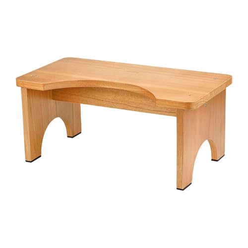 Baoblaze Taburete de baño Plegable de Madera Antideslizante con escalones de Asistencia cómodos para Adultos y niños en casa.
