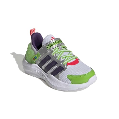 adidas Unisex-Kids Pixar Lightorama Runner, White/Violet/Lucid Red, 1 by adidas - Used condition - Image 4