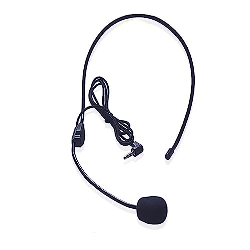 KONTONTY Multifunctional Wired Headset Microphone Voice Amplifier for Teachers Presentations and Public Speaking Lightweight Portable Design Sound Recording for Classroom and Store Use