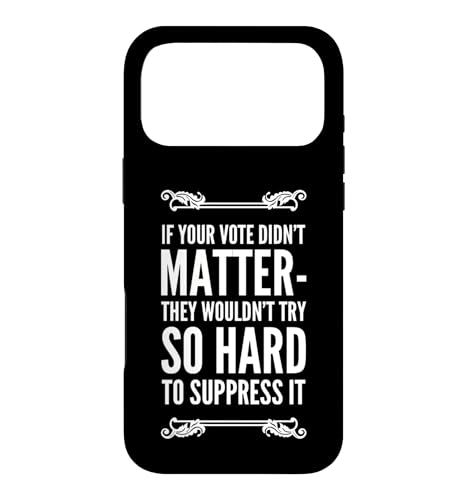 Voting Rights Stop Voter Suppression Voting Matters Election Case for iPhone 17 Pro Max
