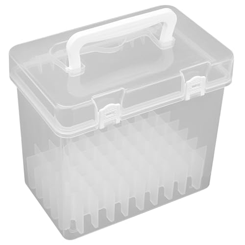 Étui de rangement pour marqueurs à 60 emplacements avec une boîte en plastique transparent portable