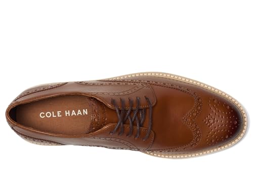 Cole Haan Cole Haan Men's Shoes - Morse Grand Wingtip Oxford, British Tan/Ivory/Gum, 8-M US